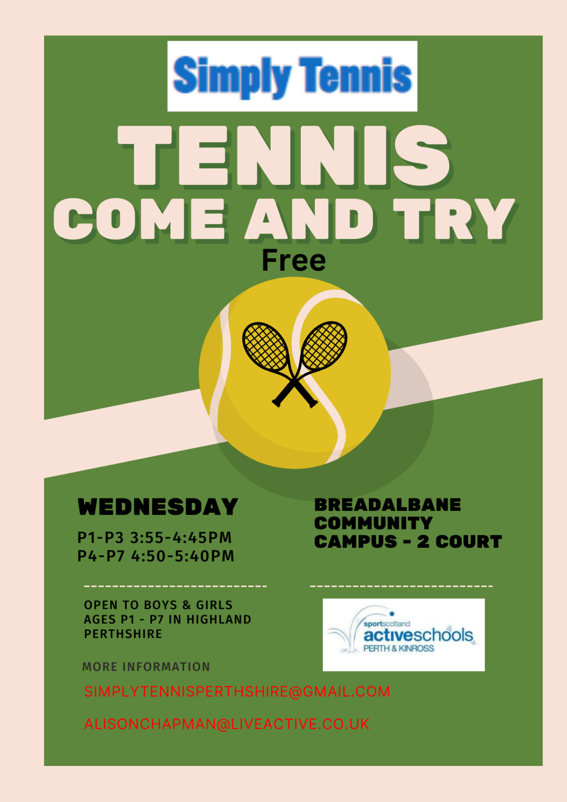 Tennis Flyer